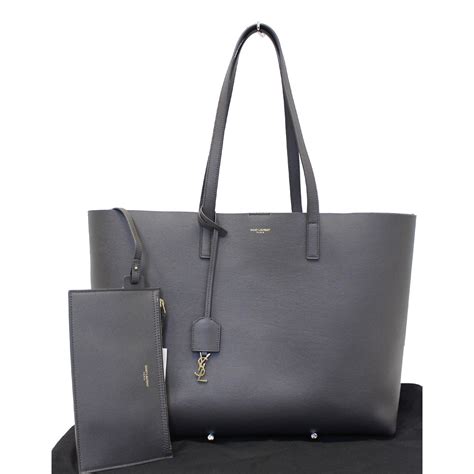 ysl shopper tote gray|saint laurent large shopper.